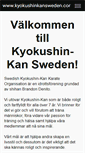 Mobile Screenshot of kyokushinkansweden.com